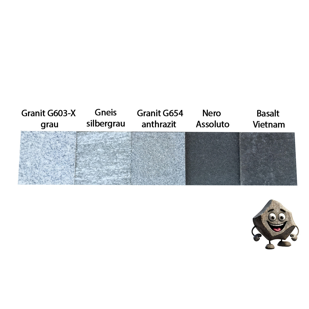 Granit Mauer Abdeckplatte anthrazit versch. Größen – Bild 3