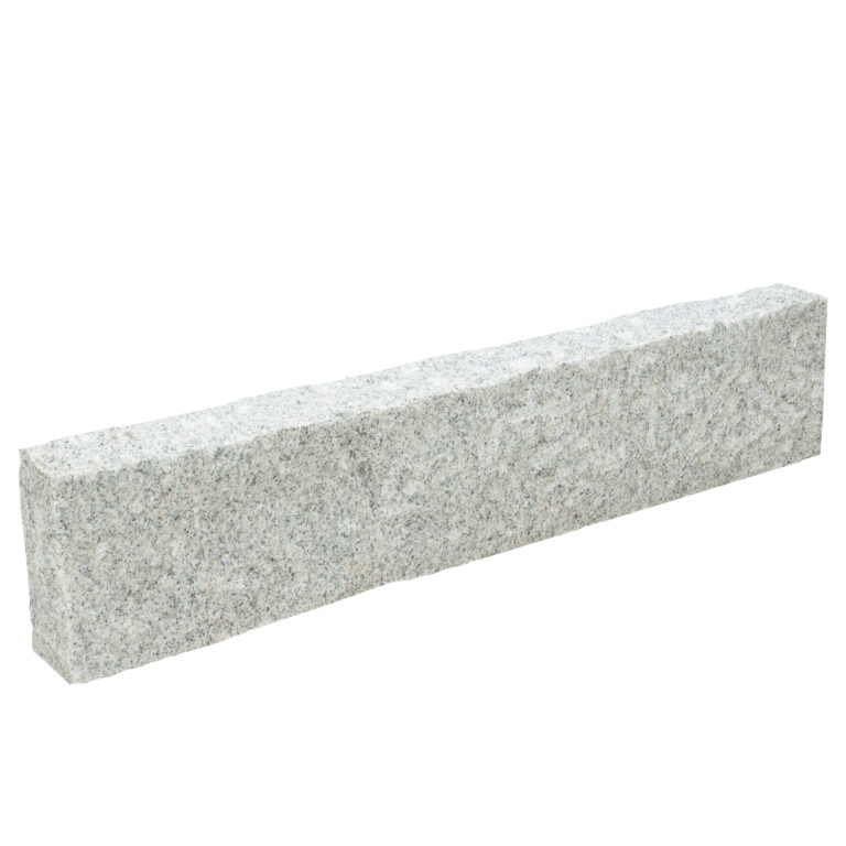 Granit Rasenkanten überspitzt grau versch. Größen