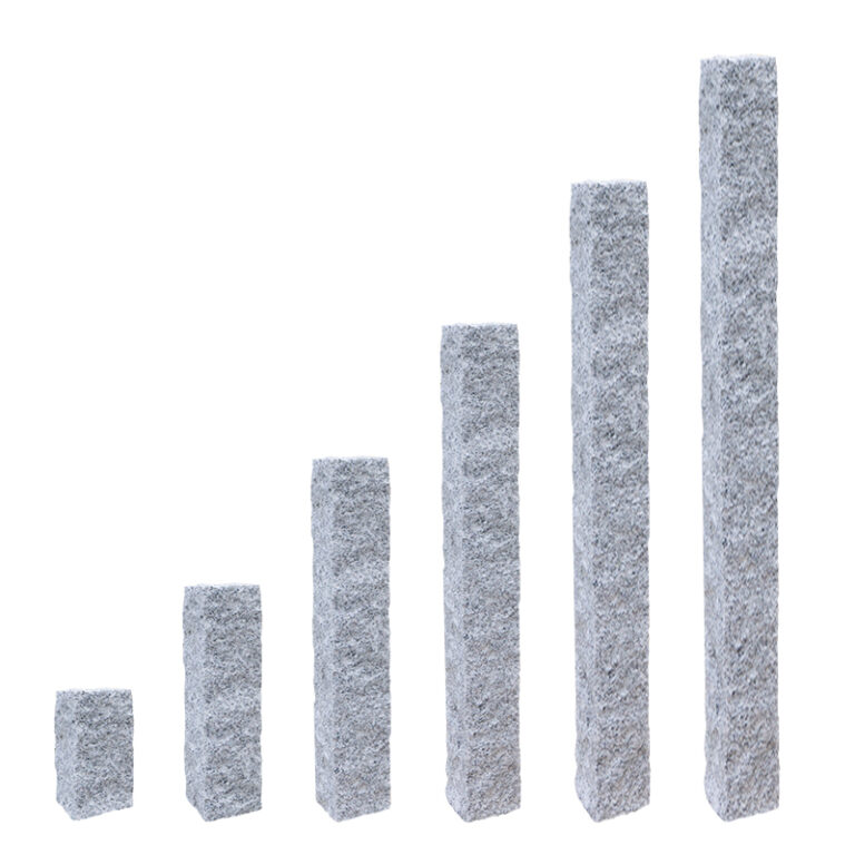 Granit Palisade grau überspitzt