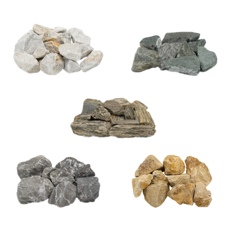 Naturstein Schotter, verschiedene Farben