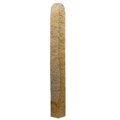Granit Zaunsäule in gelb-grau