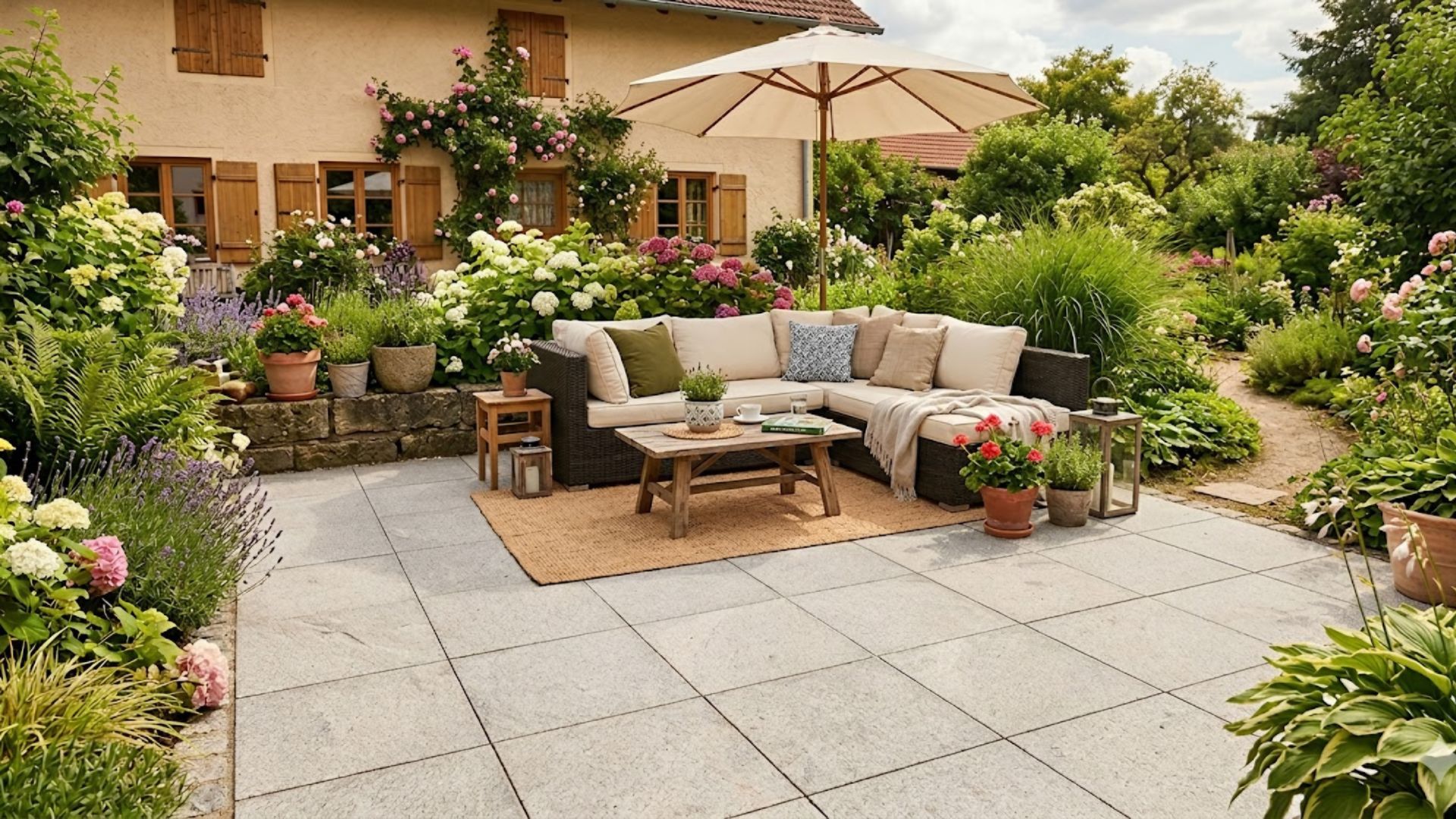 Verlegemuster für Terrassenplatten